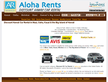 Tablet Screenshot of aloharents.com